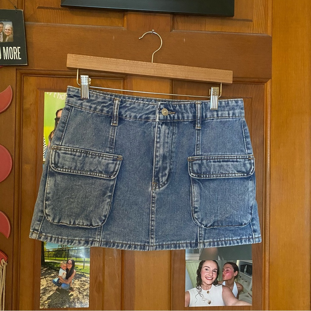 SHEIN Blue Denim Skirt